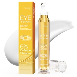 Jtopyrt 6% Caffeine Eye Cream: Dark Circle Remover Hydrating Anti-Wrinkle Eye Care Cream for Women 20ml 0.68fl.oz