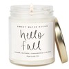 Sweet Water Decor Hello Fall Candle - Cinnamon Apples &
