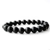 Morion Bracelet 10mm Tibetan Maurion Natural Quartz Identification Genuine, Stone