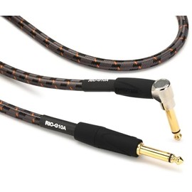 Roland Gold Series Instrument Cable, Angled/Straight 1/4-Inch Jack, 10-Feet