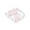 PEUGEOT - Square ceramic baking dish - 21 cm (including
