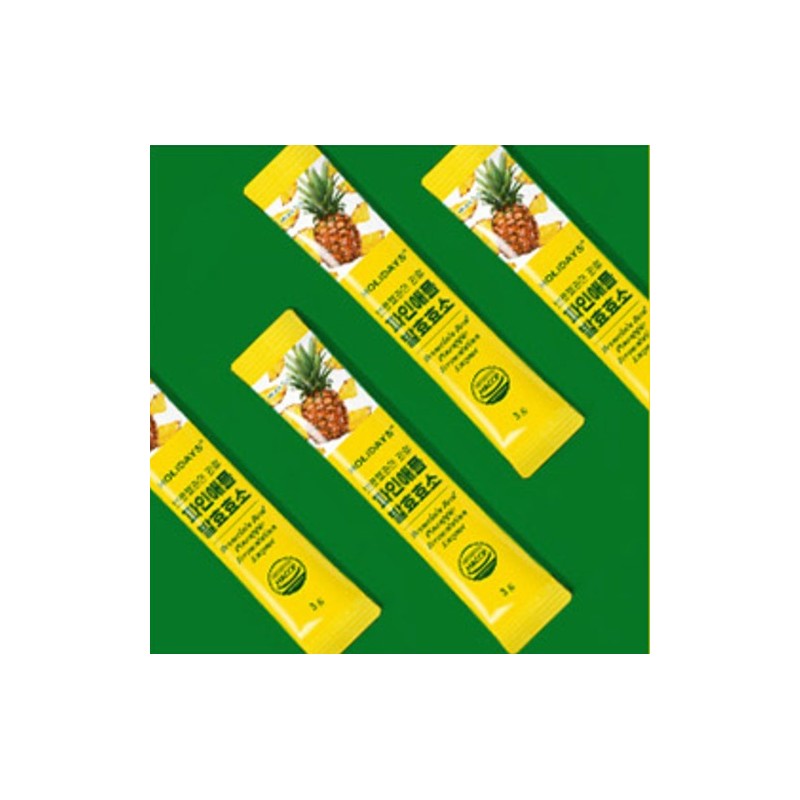 홀리데이즈 브로멜라인 리얼 파인애플 발효효소 30p, 90g, 3개 Holidays Bromelain
