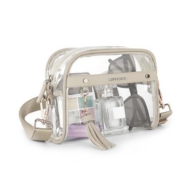 Missnine Clear Bag Stadium Approved Small Clear Purse for Women PVC Crossbody Bag for Concerts Sports Events