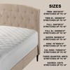 The Grand Cot Mattress Pad Cover, Fitted Deep Pockets, Hypoallergenic