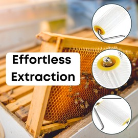 SunVara Honey Uncapping Needle Roller Honey Extractor Equipment, Honey Spinner Extractor Honey Uncapping Roller for Beekeepers Needle Recapping Honey Uncapping Tool Beekeeping Honey Decapping Tool