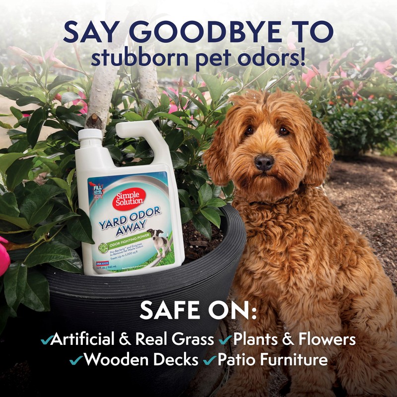 Simple Solution Yard Odor Eliminator Spray, Outdoor Pet Odor Remover,