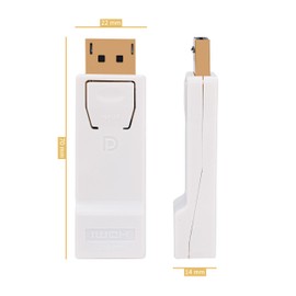 BIGtec Displayport auf HDMI Adapter 4kUDH Monitor Konverter kompatibel PC Computer Notebook Laptop TV Projektor Beamer