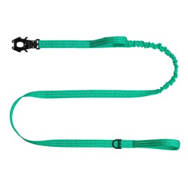 ICEFANG Tactical Dog Leash,K9 Training Walking Bungee Lead with 2 Control Handle,Heavy Duty Quick Release Metal Clasp,for Medium Large Breed (Teal, 6 FT)