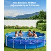 Teisaiko 5-Pack Adjustable Solar Cover Holder for Above Ground Pool