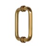 CRL 6" Satin Brass (BM Series) Tubular Back-to-Back Pull Handle