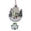 Kurt Adler "bless This Irish House" With Dangle Shamrock Ornament