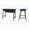 Parma Computer Desk - Office, School, and Art Workstation/Desk (Black)