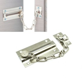Chain Safety Hook Latch for Drawers, Sliding & Swing Doors, Locks Chain Safety Latch 4ea