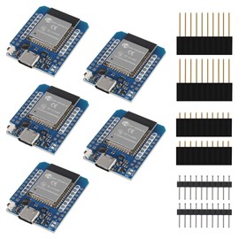 AITRIP 5PCS Type C D1 Mini ESP32 ESP-WROOM-32 CP2104 WLAN WiFi+Bluetooth Internet of Things IoT Development Board for Arduino NodeMCU