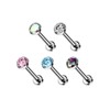 Pierced Owl 18G Petite 8mm Barbell Implant Grade Titanium Threadless