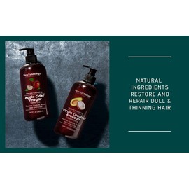 Virgin Coconut and Avocado Oil Conditioner - Helps Restore Shine, Hair Gloss and Hydration to Dry Hair and Itchy Scalp – Clarifying and Nourishing – Safe for All Hair Types - 16.9 fl Oz