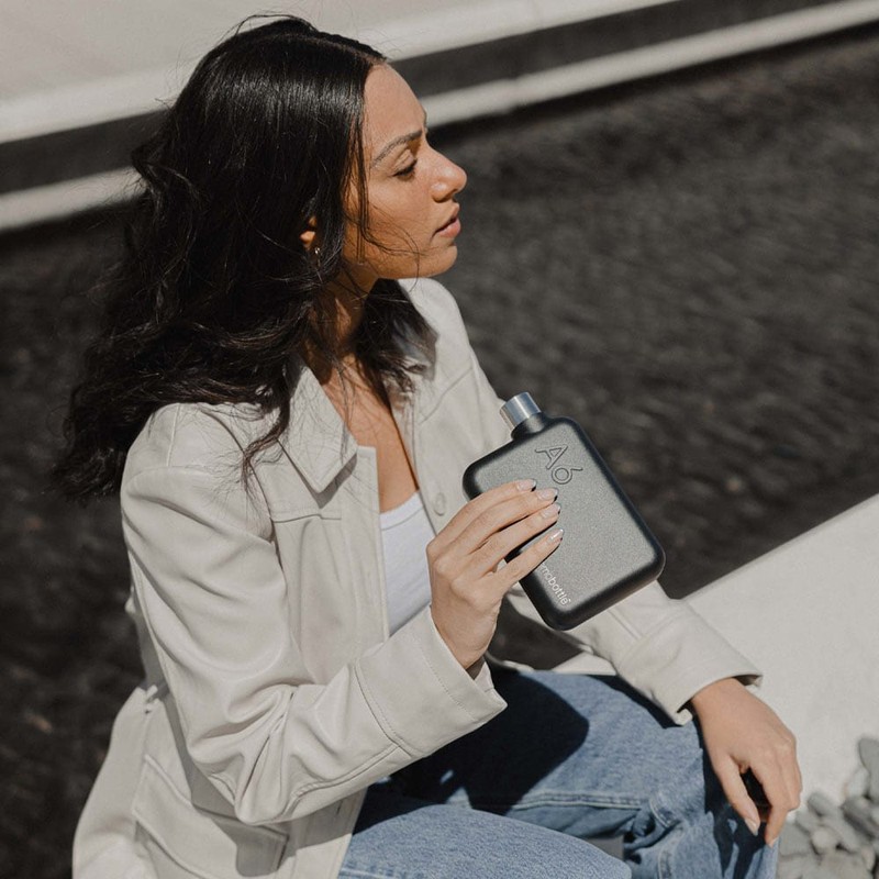 Memobottle A6 Stainless Steel Bottle 500ml, Black