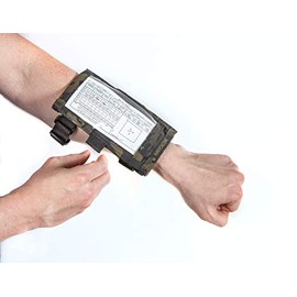 Raine Tactical Gear Shooters Armband Sleeve - QB Sleeve - Wrist Sleeve - Shooting Range Accessories - Wrist Map Holder - Military Arm Pouch (Multicam Black)