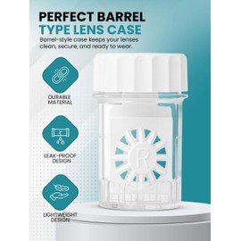 Sports Vision's Contact lens Cases 3 Pieces | NOT for Peroxide Solutions | For Multipurpose Contact lens Solutions | This Case Does NOT Spin