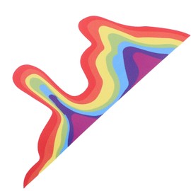 Gatuida 1sheet Rainbow Decal Car Window Sticker for Automotive Exterior Decoration Fun Hood Design Unique Pride Car Accessories