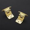 JOYDECOR 60 Pack 30 Pairs 3/8 Inch Overlay Gold Cabinet