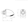 ENKI, R45, Anti Vandal Shower Head Concealed Installation, for Gym