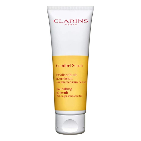 Clarins Comfort Scrub | Award-Winning | Nourishing, Oil-Infused Face Scrub With Sugar Microcrystals | Gently Exfoliates and Soothes | Paraben-Free | SLS-Free | Mineral Oil Free | Normal To Dry Skin