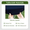 mylacerhome 2 Pack Round Fitted Tablecloth 20 Inch Stretch Spandex