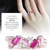 Nobody Has It All Together Pink Band Ring Silver Self