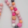 Handmade Breastfeeding necklace Silicone Beads for nursing mothers.