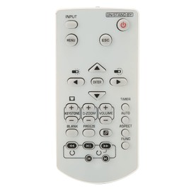 Goshyda Remote Control, Multifunctional Replacement Projector Remote Control with Large Buttons RC for XJ-V110 XJ-F10X XJ-F20XN XJ-F100W XJ-F200WN XJ-F210WN Projector