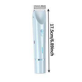 Electric Hair Trimmer for Women, 1 Box Rechargeable 2 in 1 Body & Facial Diffuser Hair Removal Double Head Trimmer for Face Underarm Legs, Winter & New Year Gift - Color: Pink, Specification: one-size