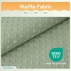 River Dream 3 in 1 Shower Curtain Set, Waffle Fabric
