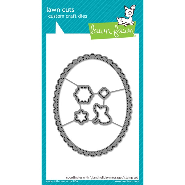 Lawn Fawn LF2681 Giant Holiday Message Cutting Dies
