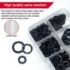 350pcs Spring Wave Washer Gasket Assortment Kit, M3 M4 M5