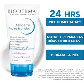 BIODERMA, Atoderm, Crema Nutritiva e Hidratante, Manos y Uñas, Skincare Piel Muy Seca con Tendencia Atópica, 50ML
