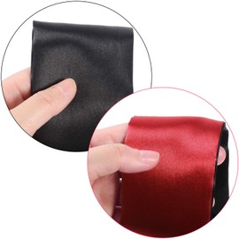 Shappy 4 Pack Satin Eye Mask Blindfold 150 cm (Black Rose Red and Black)