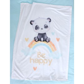Herding Baby Best Soft Blanket Rainbow Panda 75 x 100 cm 100% Polyester