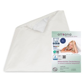Allsana Allergy Sufferers Duvet Cover - 135 x 200 cm - Allergy Bed Linen - Anti-Mites Cover - Mite Protection for People Allergic to House Dust - TÜV-Tested