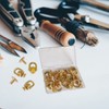 12 Pcs D Ring Stud Rivets with D Rings -