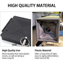 AIXXCUVQ Must-Have RV Accessories 2025 RV Bumper Caps for Sewer Hose Fits Standard RV 4inch Square Bumpers Metal Camper Sewer Cap