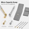4 Pcs Retractable Mini Scoop Spoons,Tiny Capacity Spoons with Storage
