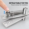 360 Degree Heavy Duty Hidden Door Pivot Hinge, Stainless Steel