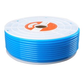 Beduan Pneumatic Tubing Pipe, 14mm x 10mm Blue 185ft/57Meter, Air Compressor PU Hose Line Tube for Fluid Transfer