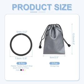 YELARXI Patella Band Knee Band, Patellar Tendon Support Strap with Storage Bag Fit for Knee Pain Ease Basketball Running Hiking Soccer Sports - (3 Set, Black/Fluorescent Green/Red)