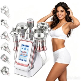 6 En 1 Máquina de Belleza, 80K Cavitación RF, Eliminación de Arrugas