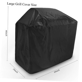 Kisangel Outdoor Cover Waterproof Protective Grill Cover 210d Oxford Cloth Grill Cover Size 100 * 60 * 150cm