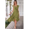 PRETTYGARDEN Women's 2025 Summer Wrap Maxi Dress Casual Boho Deep