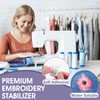 NUITPY 15PCS 8.5" x 11" Sticky Water Soluble Embroidery Stabilizer,