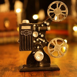 IMIKEYA Movie Film Projector Model Ornament Vintage Resin Projector Showcase Model Crafts Home Decoration